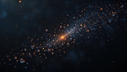 Obraz premium Cosmic explosion of stars and particles outer space digital art stellar environment abstract viewpoint universe concept