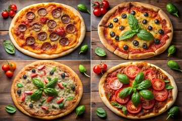 Restaurant style pizza setup for advertisements menu backgrounds promotional flyers and creative social media food related campaigns milkyhexddway Backgrounds for advertising poster banner flyer 15