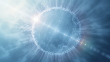 Obraz premium Celestial energy burst cosmic space abstract visuals stellar environment dramatic perspective universal concept for cosmic awareness