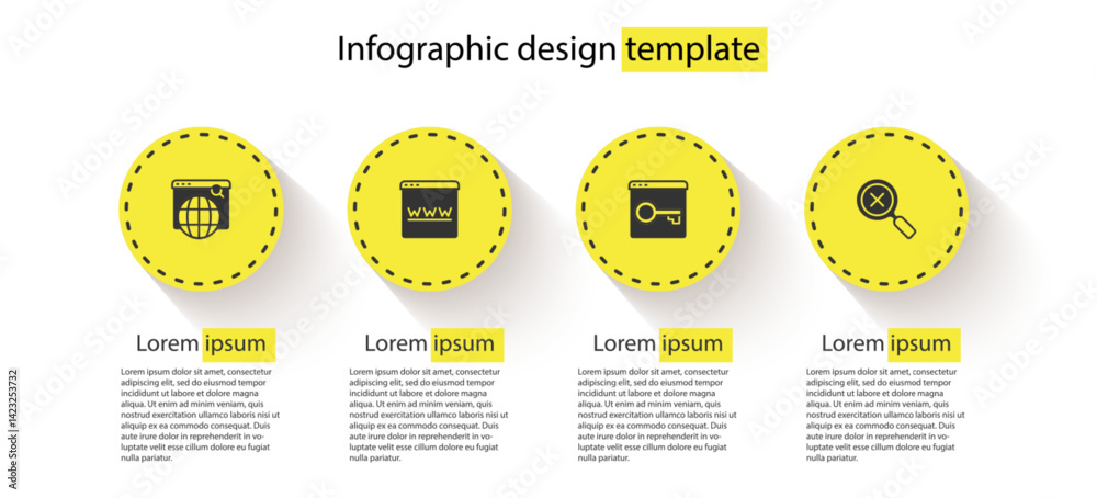 Poster set search engine, browser window, secure your site with https, ssl and magnifying glass and delete.