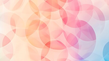 Abstract Pastel Circles Soft Background Design