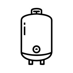 Water Heater or Boiler Tank Icon Design