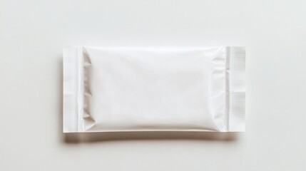 Blank white food pouch