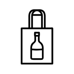 wine bottle vector illustration