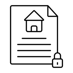 Mortgage Default outline icon