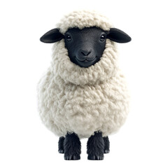 Fototapeta premium Sheep funny action 3d rendering icon