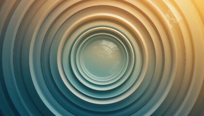 Fototapeta premium Dynamic circular patterns abstract art digital design contemporary environment aerial view visual concept for impactful aesthetics