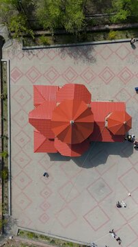 St. Ghazar Church is an Armenian Apostolic church in Metsamor, Armavir province of Armenia with drone