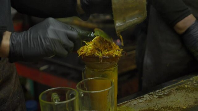 Indonesian traditional medicinal herb concoction, healthy healing liquid
