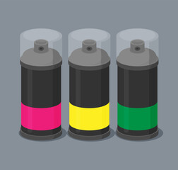 Spray Paint Can .Vector Flat Icon