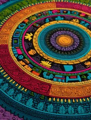 Fototapeta premium Colorful Circular Design Pattern