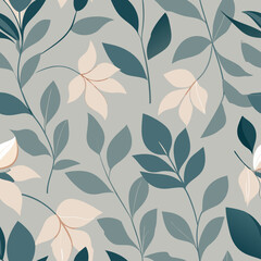 Fototapeta premium soft Floral seamless pattern background