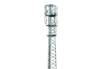 High metal cell tower with alpha channel isolation