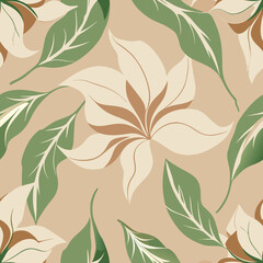 Fototapeta premium soft Floral seamless pattern background
