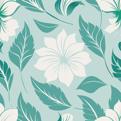 Fototapeta premium soft Floral seamless pattern background