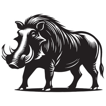 recommend clip art: Bold warthog silhouette vector created with precise lines for strong branding – warthog silhouette – warthog vector – warthog illustration – silhouette of warthog – warthog icon
                    
                    