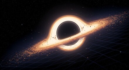 Gravitational Waves and Black Hole in Deep Space with Quantum Particle Grid