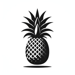 Obraz premium pineapple on a white background vector illustration 