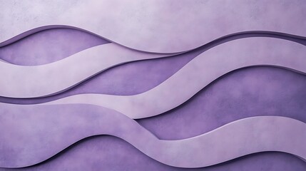 Abstract Purple Wave Pattern Wall Design