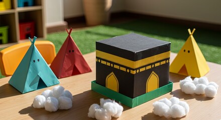 Creative Kaaba and Tent Crafts: Celebrating Islamic Heritage through Playful Learning