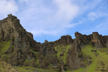 Mountain landscape at Vatnajokull National Park- Iceland  