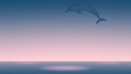 幻想的な夜明けの海