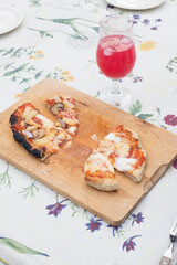 grilled pizza 