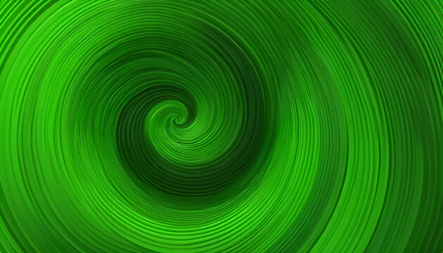 Vibrant green spiral vortex design