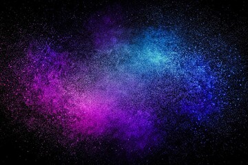 Abstract Gradient Background with Purple and Blue Tones, noise texture effect, large banner copy space