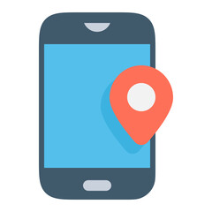 phone with location pin