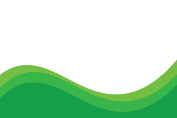 Abstract green wave background with fluid lines and a clean, contemporary aesthetic