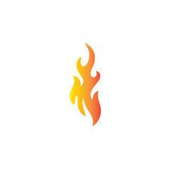 fire flames on white background