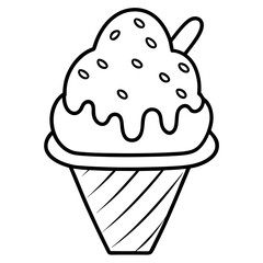 ice cream cone isolated