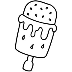 ice cream cone isolated