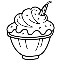 ice cream cone isolated
