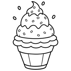 ice cream cone isolated