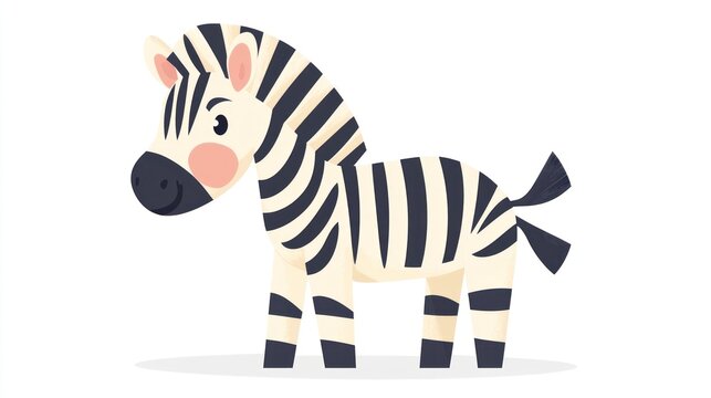 Cute cartoon zebra illustration (1)