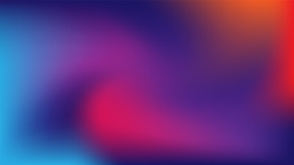 Plasma neon gradient mesh, blurry blue red abstract background. Holographic separation aurora lights. Cosmic style HD web banner, mesh graphic screensaver on blue background