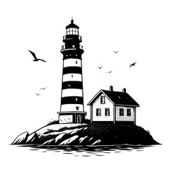 lighthouse on the beach