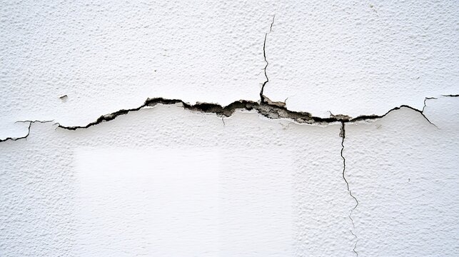 塗装がひび割れた外壁