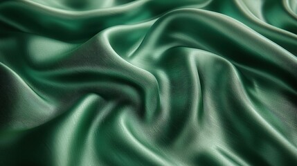 Obraz premium Emerald green silk surface texture map pattern background