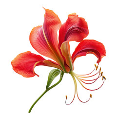 Vibrant red flower blooms in nature close-up photography fresh environment beautiful view