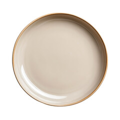 Elegant ceramic plate display for contemporary dining home minimalist top-down view