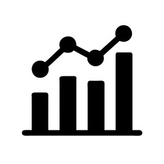 Analytics Bar Graph Icon Design