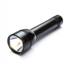 Powerful LED Flashlight Black Metal Torch Bright Illumination Portable Light Emergency Equipment