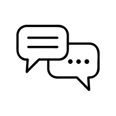 Chat Bubbles for Messaging Icon Design