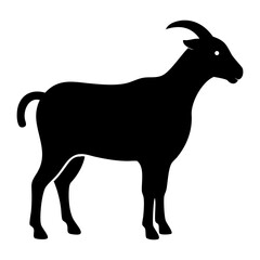 Obraz premium a nice goat silhouette picture