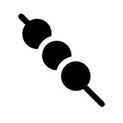 Dango Skewered Rice Dumplings Icon Design