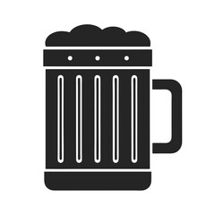 Beer Mug icon silhouette vector illustration