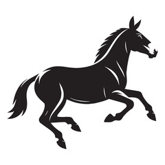 Single-color mule silhouette optimized for high-impact visuals – mule silhouette – mule vector – mule illustration – silhouette of mule – mule icon

